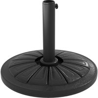 Umbrella Base Heavy Duty Concrete Base Holder Steel Pole Round Parasol Stand Patio Outdoor Garden