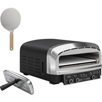 Outdoor Pizza Oven Dual Heat Control 6 Presets Electric Pizza Maker 37 cm Peel