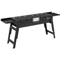 Portable BBQ Grill Foldable Charcoal Grill Camping Picnics 2 Side Shelves Handle