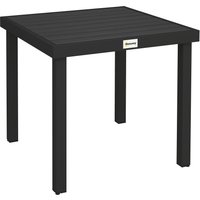 78 cm Garden Dining Table 4 People Square Outdoor Coffee End Side Table Aluminium Legs