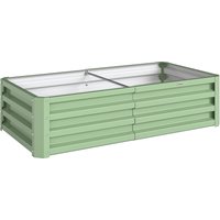 Raised Beds Garden Galvanised Outdoor Planters Herbs Vegetables Use Patio Garden Balcony