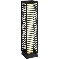 Garden Rattan Lamp 68 cm Solar Rattan Floor Lamp Solar Garden Light Auto On Off LEDs IP44 Waterproof