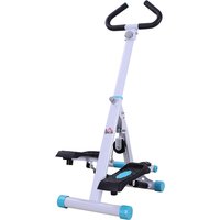 Stepper w Handle Hand Grip Workout Fitness Machine Fitness Aerobic Exercise Home Gym Aosom UK