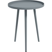 Round Garden Coffee Table Outdoor Side Table Rounded Steel Edge Ø40 x cm