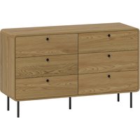 Chest Drawers 6 Drawer Dresser Oak