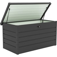 Galvanised Steel Garden Storage Box Dark Grey