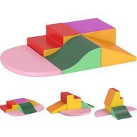 6 Piece Soft Play Equipmemt Climb Crawl Aosom UK