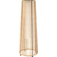 Patio Garden Solar Powered Lights Woven Resin Wicker Lantern Auto On Off