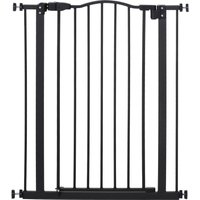 74 84cm Adjustable Metal Pet Gate Safety Barrier w Auto Close Door Double Locking Easy Open Doors Stairs Home Frames Aosom UK