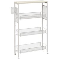 3 Tier Kitchen Cart 3 Steel Wire Baskets