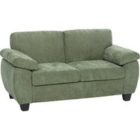 2 Seater Sofa 156cm Chenille Loveseat Sofa Dark Green