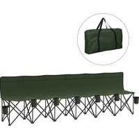 6 Seater Folding Camping Chair Cup Holder & Carry Bag