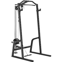 Power Cage Power Rack 15 Level Squat Rack Cable Pulley System Pull up Stand Push up Stand