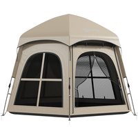 Pop Up Tent 3000mm Waterproof Instant Camping Tent 3 4 Person 2 Doors 4 Windows