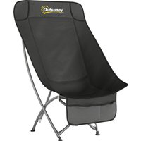 Camping Chair Heavy Duty Folding Camp Chair Side Pocket Carry Bag