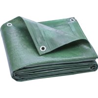 4 x 6m Waterproof Tarpaulin 90GSM Tear Resistant PE Tarp Reinforced Grommets UV Protected Cover