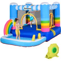 Bouncy Castle House Inflatable Trampoline Water Pool 2 1 Blower Age 3 12 Design 2.9 x 2 x 1.55m