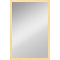 Wall Bathroom Mirror 60 x 40 cm Wall Mounted Mirror Living Room Bedroom Hallway Wood Finish