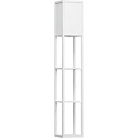 Standing Lamp Floor Lamp 3 Tier Storage Shelf Reading Standing Lamp Living Room Bedroom Aosom UK