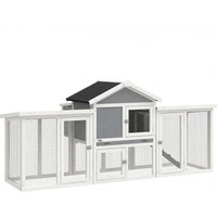 Large Chicken Coop Wooden Outdoor Chicken Cage Poultry Hen House Nesting Box