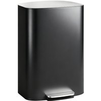 Kitchen Bin Soft Close Lid Stay Open Function Stainless Steel Pedal Bin Removable Inner Bucket Carry Handle Kitchen Office Home