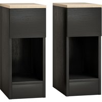 Set Two Modern Storage Bedside Tables