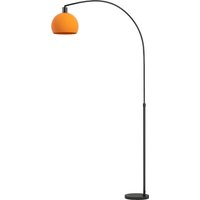 HOMCOM Floor Lamp for Living Room, Modern Standing Lamp with Shade & Foot Switch for Bedroom, Office, Black