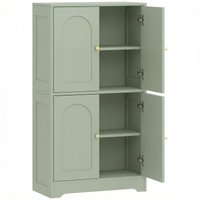 4 Door Kitchen Storage Cabinet Adjustable Shelves
