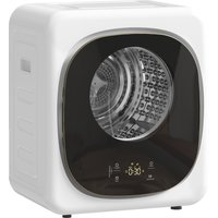 Vented Tumble Dryer 800W Compact Freestanding Front Tumble Dryer 5 Drying Mode Smart Sensor Timer Stainless Steel Tub Wall Mounted Portable Small Clothes Drying Machine