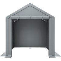 Fahrradgarage mit Rolltor, 190x170x200 cm, Dunkelgrau