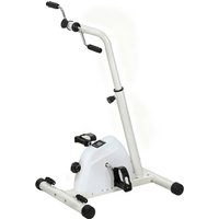 SPORTNOW Vélo d'entraînement pour mains, bras, genoux et jambes réglable en hauteur écran LCD 60 x 40 x 86-91 cm blanc