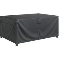 Outsunny Outsunny Schutzhülle für Gartenmöbel Winterfest Wasserdicht Abdeckung Anti-UV Abdeckplane 420D Oxford Gewebe Winddicht Abdeckhaube für Gartentische Terrassenmöbel Stapelstühle 180x120x74cm Schwarz A