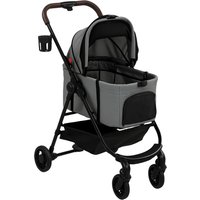 Dog Stroller 3 1 Foldable Pet Stroller Small Puppy Cat Detachable Travel Carrier Storage Basket