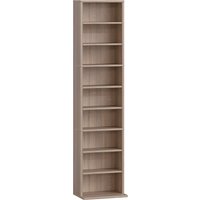 260 Narrow CD Storage Unit Wood Finish