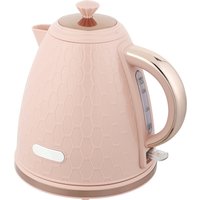 HOMCOM 3kW Rapid Boil Honeycomb Kettle - Light Pink | Aosom Ireland