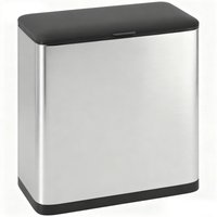 HOMCOM 8L Hanging Kitchen Bin, Rubbish bin with Lid and Removable Inner Bucket for Under Cabinet Door, Under Sink, Office | Aosom Ireland