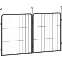 PawHut Two-Piece Dog Pen Expansion Pack for Small Dogs, 60cm Tall Animal Pen with Three Connecting Stakes | Aosom Ireland