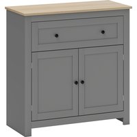HOMCOM Sideboard Storage Cabinet, Morden Kitchen Cupboard with Adjustable Shelf, Drawer and Double Doors, Sideboard for Living Room, Dining Room, Hallway, Grey | Aosom Ireland
