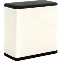 HOMCOM 8L Hanging Kitchen Bin, Rubbish bin with Lid and Removable Inner Bucket for Kitchen Cabinet Door, Under Sink, Office | Aosom Ireland