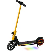 SPORTNOW Folding Electric Scooter for Kids, with Dual Brakes, Front Suspension, LED Colourful Lights, Gold Tone | Aosom Ireland