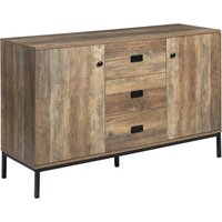 HOMCOM Modern Mango Wood-Effect Sideboard | Aosom Ireland