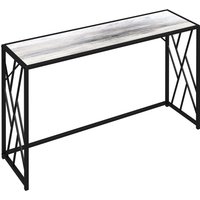 HOMCOM Console Table, Industrial Sofa Table with Metal Frame for Living Room, Hallway, 120 cm, Grey | Aosom Ireland