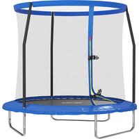 SPORTNOW 8ft Trampoline with Safety Enclosure Net, Steel Frame Outdoor Trampoline, with Edge, Safety Cover | Aosom Ireland