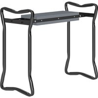 Outsunny 2 In 1 Garden Kneeler Seat Kneeling Pad Support Bench Foldable Knee Protector, Grey | Aosom Ireland