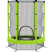 AIYAPLAY 4.6ft Toddler Trampoline w/ Safety Enclosure Net, for Indoor Outdoor Use, Ages 3-6 Years, Green | Aosom Ireland