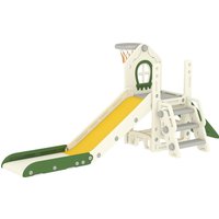 Foldable 4 1 Slide Climber Basketball Hoop Storage Space Basketball Ages 1 3 Years