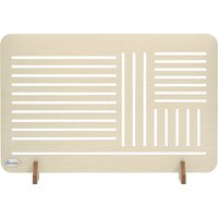 Freestanding Pet Gate Portable Dog Barrier Gate Feet Small Breeds 75 x 51 cm Wood