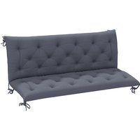Outsunny Outdoor Garden Patio Bench Swing Chair Replacement Seat Pad Cushions Backrest (150 x 98 cm, 3 Seater) | Aosom Ireland