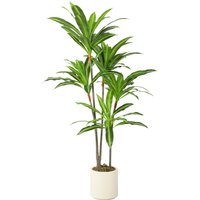 HOMCOM 150cm Lifelike Fake Tree, Artificial Dracaena Tree with Bendable Trunks, Green | Aosom Ireland
