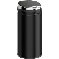 HOMCOM 42L Automatic Motion Sensor Rubbish Bin with Fingerprint Resistant, Stainless Steel, Black